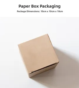 Eco-friendly 10x10x10cm brown cardboard gift box for the suncatcher glass prism ornament