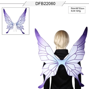 Gradient Butterfly Fairy Wings For Halloween Mardi Gras Costume Party Non Woven Fabric Dress Up Props For Women Adult