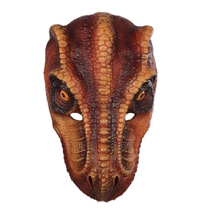 Realistic Tyrannosaurus Rex dinosaur mask for Halloween party and cosplay costume prop