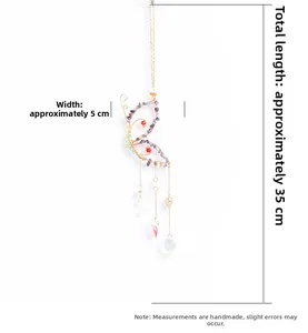 Detailed size map of butterfly suncatcher showing 5cm width and 35cm overall length
