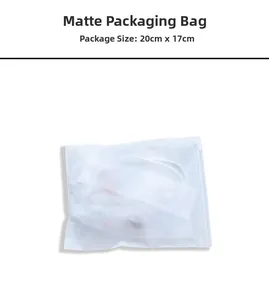 Sacchetto smerigliato PE 20x17cm per stoccaggio e protezione di decori in cristallo