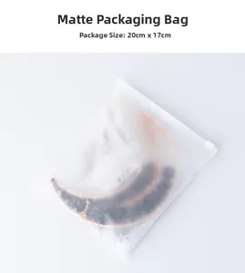 Detail der mattierten Reißverschlussverpackung mit Maßen 20x17 cm für Wanddekoration