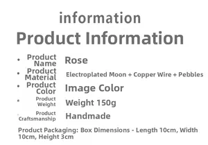Detailed specifications for handmade moon crescent dreamcatcher with crushed stones
