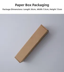 Brown kraft paper packaging box with dimensions 36x7.5x7.5cm for crystal suncatchers