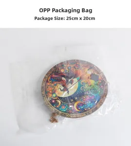 Macro shot of Halloween dreamcatcher wall hanging in 25x20cm OPP bag packaging