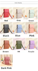 Détails de mini sacs à bandoulière en dix couleurs avec une finition texturée