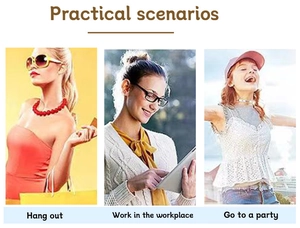 Three-panel view of bear lipstick case shown in shopping, working, and party scenarios