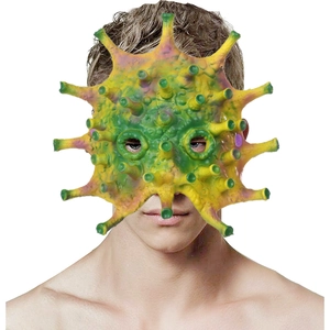 Creative Virus Shape Horror Mask For Halloween Cosplay Party Prop PU Foam Scary Biohazard Face Mask Costume Accessories