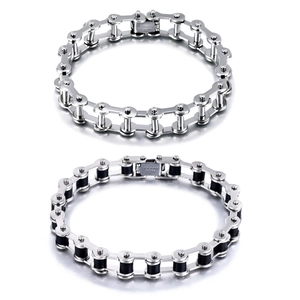 Bracciale Catena Di Bicicletta In Acciaio Inossidabile Gioielli Stile Punk Biker Industriale Per Uomo E Donna