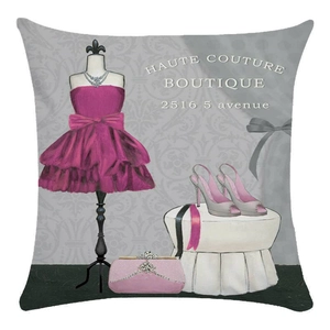 Detail of oil painting princess dress and luxury fashion accessories print on soft pillowcase