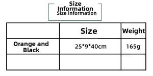 Size information chart for Halloween cat wreath showing 25x9x40cm dimensions and 165g weight