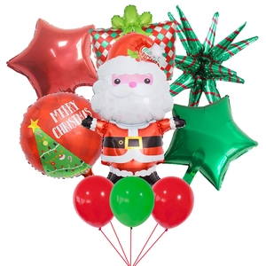 Détails du kit de ballons de Noël avec Père Noël et étoiles pour décorations de fêtes