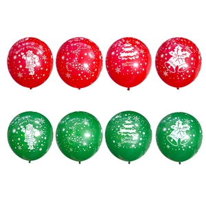 Christmas balloon set with Merry Christmas prints and Santa Claus reindeer patterns