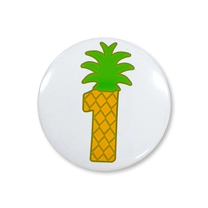 Hawaïaanse ananas nummer 1 badge voor fotografie rekwisieten verjaardag kind