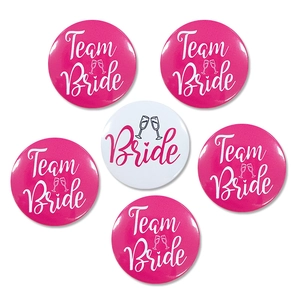 Bachelorette Party Bride To Be Pin Badge Team Bride Tinplate Circular Brooch Wedding Party Decoration Photo Props For Women
