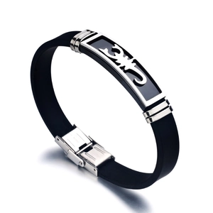 Mode Roestvrij Staal Siliconen Schorpioen Armband Voor Heren Dames Punk Schorpioen Sterrenbeeld Metalen Plaat Gepolijst Verstelbaar Sieraad