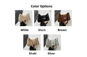 Cinq coloris de sacs portés épaule minimalistes avec détails d'étoiles