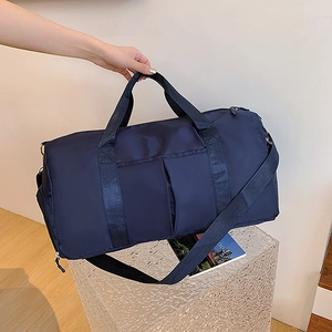 Sac de Voyage en Tissu Oxford Grande Capacité Séparation Sec Humide Sac de Sport Pour Homme Femme Imperméable Sac à Main de Yoga Avec Compartiment à Chaussures