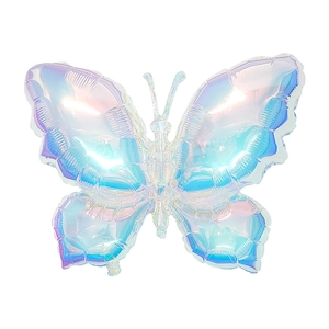 Vibrant 5-piece set of colorful butterfly balloons for birthday and garden decorations