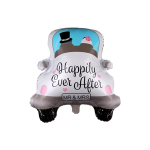 Kit de ballons de voiture de mariage avec texte Mr & Mrs pour décoration de fête