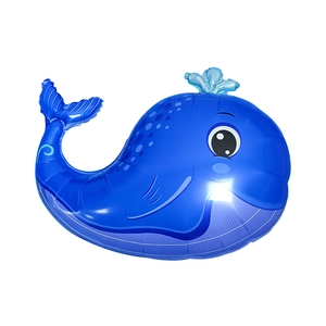 Palloncino a forma di balena blu in alluminio per decorazioni di compleanni a tema marino