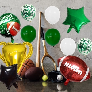 Kit de ballons de fête Super Bowl avec trophée et étoiles pour décoration de sport US