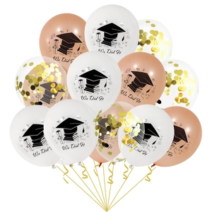 Kit de ballons de remise des diplômes We Did It avec paillettes dorées pour fête