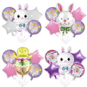 Ostern Folienballons Cartoon Hase Küken Eierschale Dekorationen Für Party Festliche Atmosphäre Kinder Geschenk