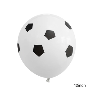 Classic 12-inch latex soccer ball printed balloons for children's birthday party decoration