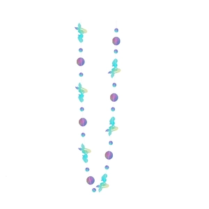 Guirlande de sirène irisée pour décoration de fête d'anniversaire et thème marin