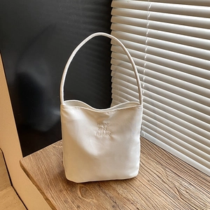 Minimalist Oxford Cloth Tote Bag For Women With Letter Embroidery Fashion Casual Shoulder Underarm Bag Daily Travel Handbag