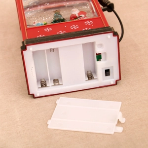 Alimentation double de lanterne de Noël avec compartiment à piles et port USB