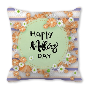 Quadratischer Pfirsichhaut Kissenbezug mit Gänseblümchen zum Muttertag Geschenk