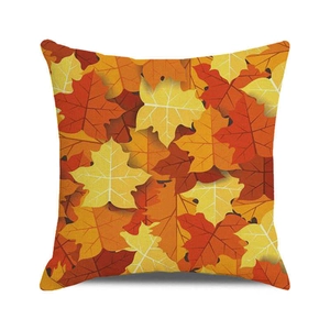 Autumn maple leaf pattern throw pillow cover for Thanksgiving home sofa decoration