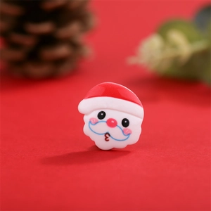 DIY Kerstman hars bedeltje voor haaraccessoires en feestelijke knutseldecoraties