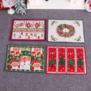 Tappetino per Interni Natalizio Antiscivolo in Gomma e Maglia Zerbino Decorazioni Casa Babbo Natale Renna Tappeto Ingresso