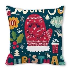 Detail der Pfirsichhaut-Textur mit nordischem Rentier und festlichen Weihnachtsmustern