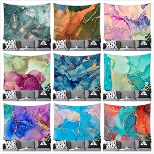 Abstrakte Aquarell Marmor Textur Wandteppich Wandbehang Moderne Fluid Art Polyester Stoff Dekor Für Wohnzimmer Schlafzimmer Wohnheim