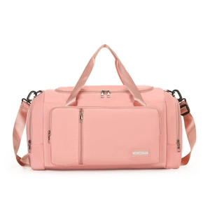 Large Capacity Composite Fabric Fitness Bag Waterproof Travel Duffle Bag with Shoe Compartment Dry Wet Separation Bag