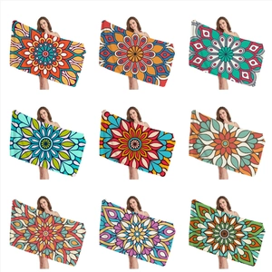 Böhmisches Mandala Strandtuch Mikrofaser Schnelltrocknend Großes Badetuch Für Urlaub Schwimmen Yoga Damen Outdoor Decke