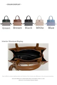 Internal view of the tote bag showing black lining, zip pocket, and spacious compartment