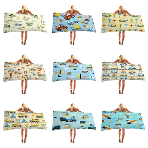 Serviette De Plage En Microfibre Imprimée Dessin Animé Séchage Rapide Absorbante Douce Pour Vacances Été Voyage Piscine