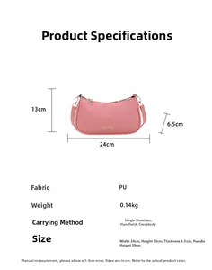 Pink PU leather shoulder bag featuring detailed cross-woven texture and adjustable strap