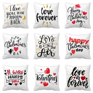Federe Per Cuscini Con Motivo A Cuore Romantico Pelle Di Pesca San Valentino Copricuscini Decorativi Per Divano