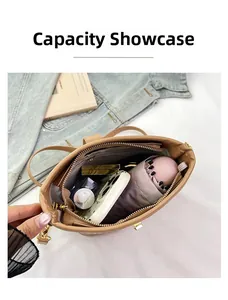 Detailed capacity display showing interior storage with umbrella and daily essentials