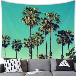 Arazzo da parete con palme tropicali per decorazioni estive da parete per soggiorno