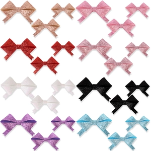 Glitzerpapier Mini Schleifen Handgefertigt DIY Bowknot Dekoration Für Geschenkbox Kranz Party Hochzeit Geburtstag Zubehör