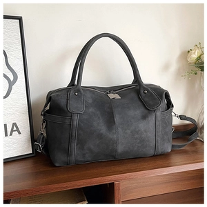 Borsa Boston Vintage In Pelle PU Opaca Grande Capacità Borsa A Mano Casual Borsa A Tracolla Per Donna Stile Retro