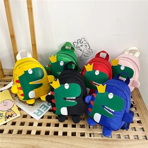 Zaino per Bambini con Dinosauro dei Cartoni Animati in Nylon Leggero per Asilo Scuola per Ragazzi e Ragazze Borsa da Viaggio 3D