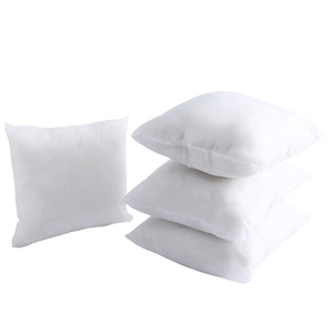 Set di 4 imbottiture quadrate bianche per cuscini in tessuto non tessuto e cotone PP